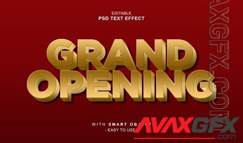 Grand opening text effect psd