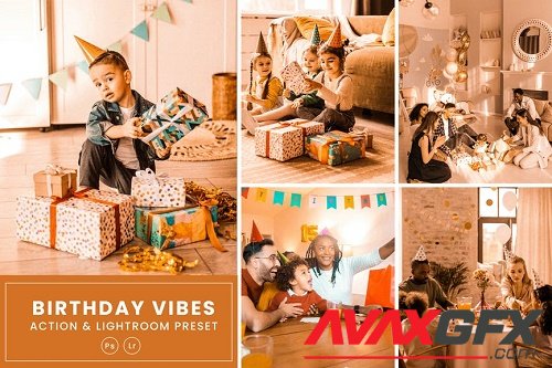 Birthday Vibes Action & Lightrom Presets