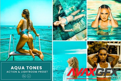 Aqua Tones Action & Lightrom Presets