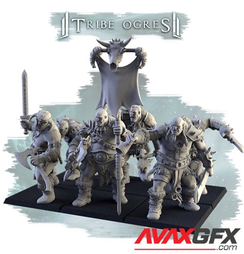 Tribe Ogres – 3D Printable STL