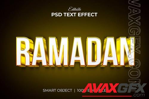 Ramadan kareem 3d editable text effect mockup vol 6