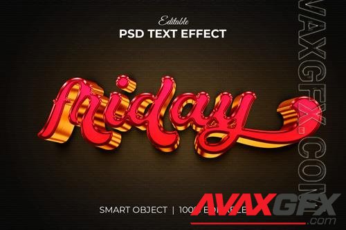 Friday colorful 3d editable text effect mockup psd