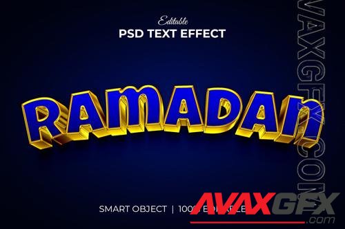 Ramadan kareem 3d editable text effect mockup vol 4