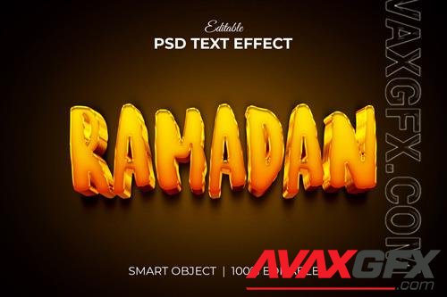 Ramadan kareem 3d editable text effect mockup vol 3