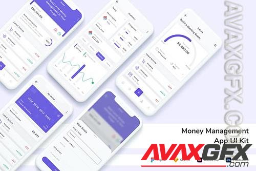 Money Management App UI Kit YTWH73R