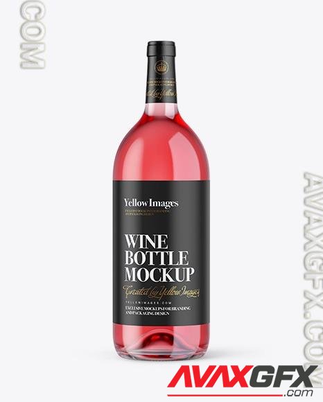 1.5L Rose Wine Bottle Mockup 46284 TIF