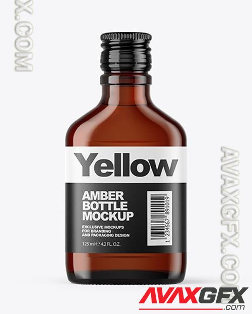 Amber Glass Bottle Mockup 46600 TIF