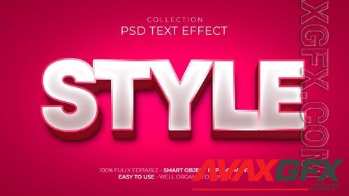 Style 3d custom text effect psd