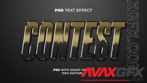 Contest text effect style editable text effect psd