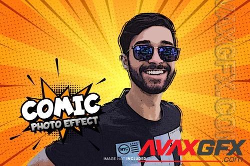 Comic photo effect psd