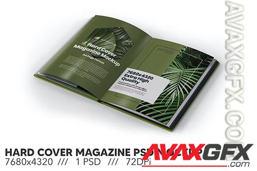 Hard Cover Magazine PSD Mockup AR2UCGA