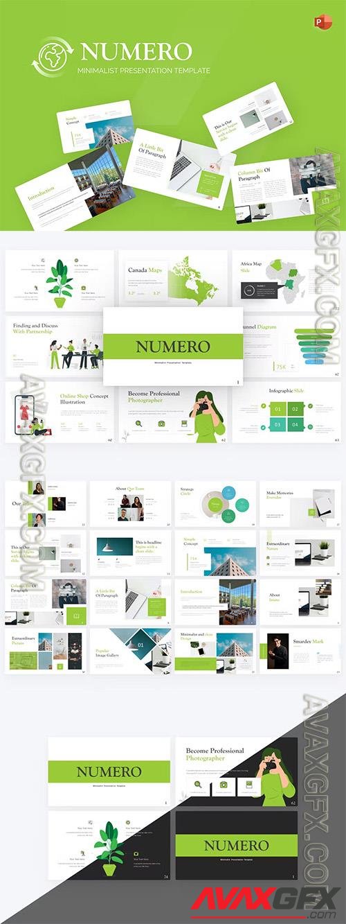 Numero Minimalist PowerPoint Template ACFW2D9