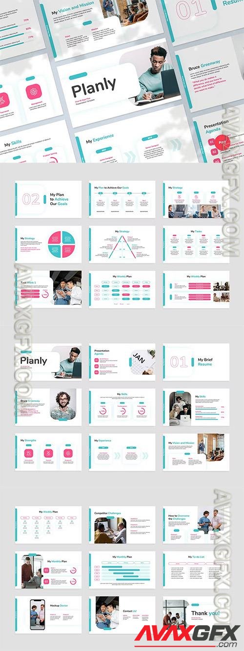 First 90 Days Plan Powerpoint, Keynote and Google Slides Templates