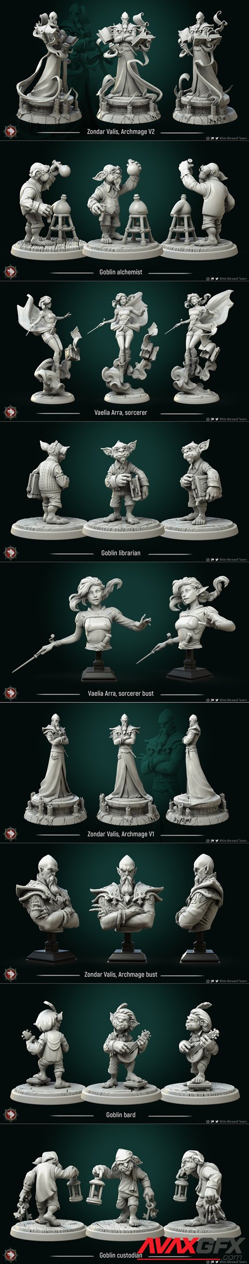 White Werewolf Tavern - Academy of Magic – 3D Printable STL