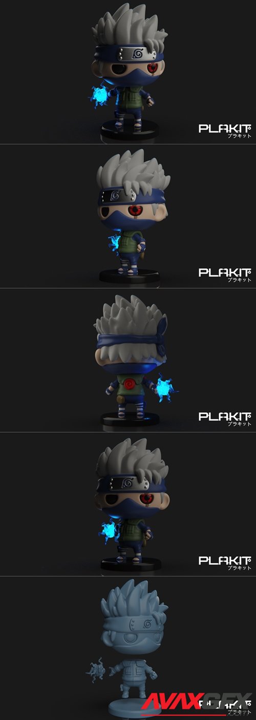 PlaKit Naruto Kakashi – 3D Printable STL