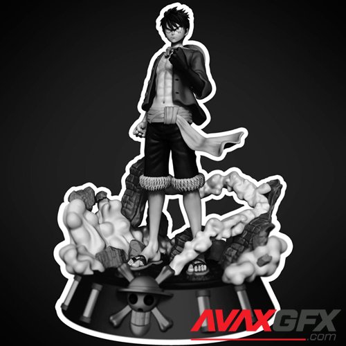 Luffy from One Piece – 3D Printable STL