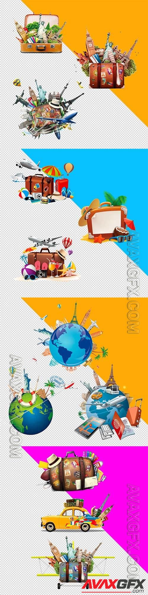 3D Travel psd templates