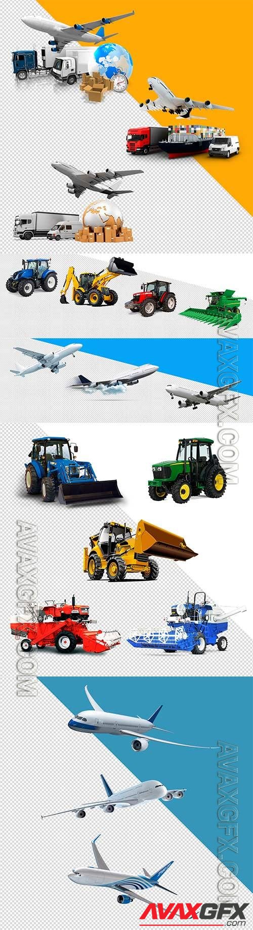 3D Transport psd templates