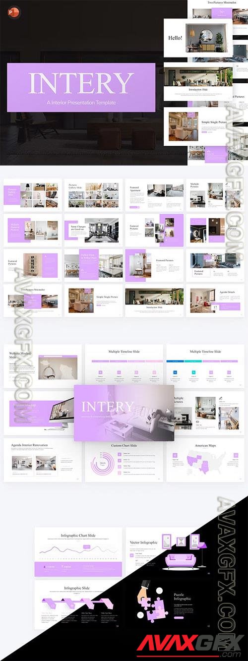 Intery Interior PowerPoint Template K4TUNR2