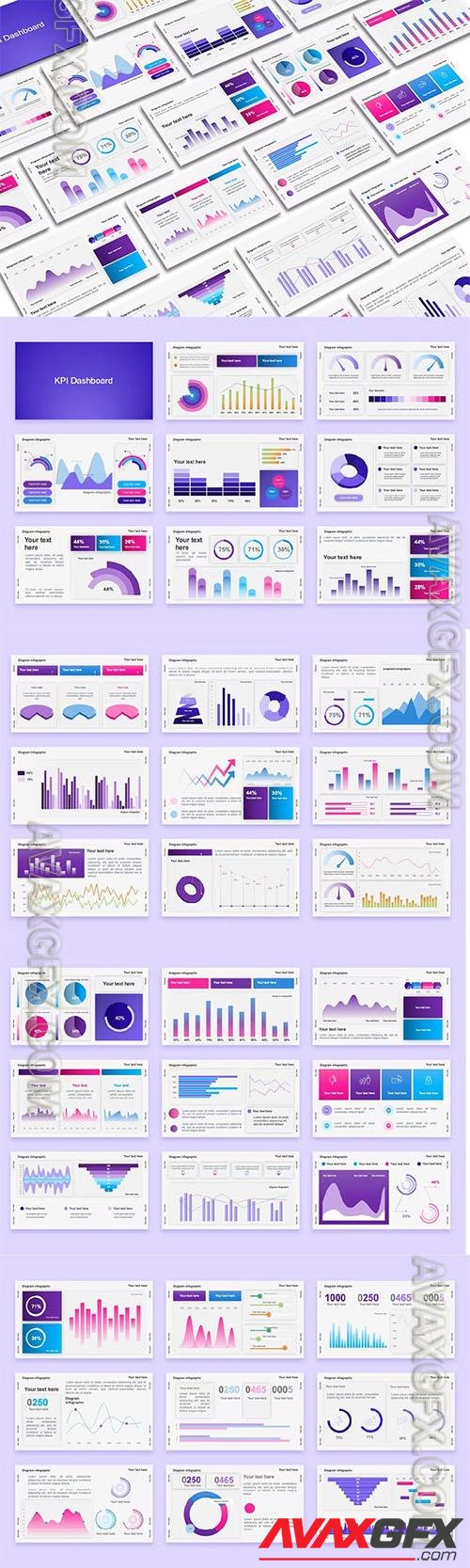 KPI Dashboard PowerPoint Template TFJXLUU