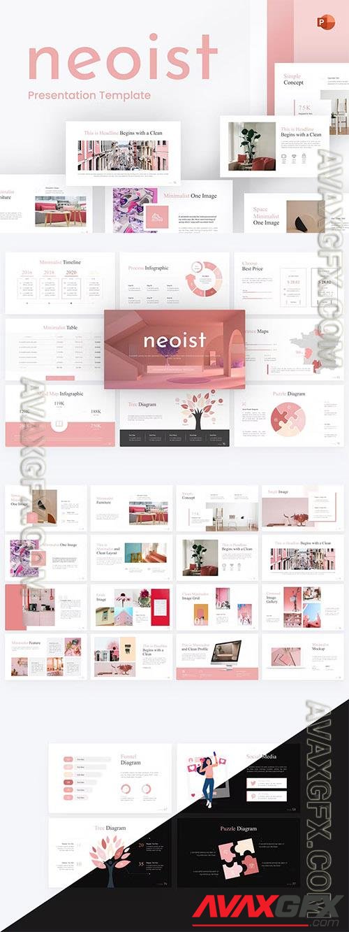 Neoist Minimalist PowerPoint Template VM569DX