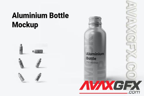 Aluminium Bottle Mockup R84KJZC