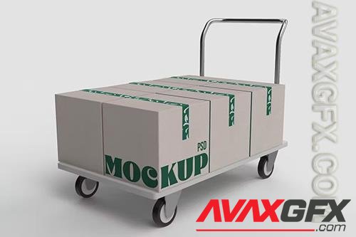 Shipping Box Mockup K88BB67