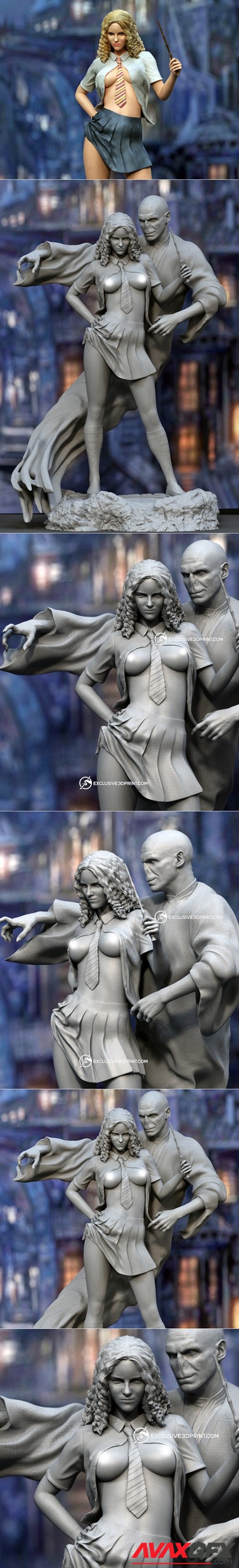Hermione and Voldemort – 3D Printable STL