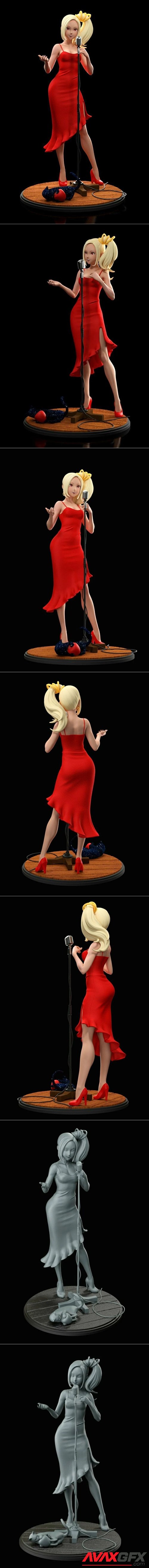 Kat Jazz Singer – 3D Printable STL