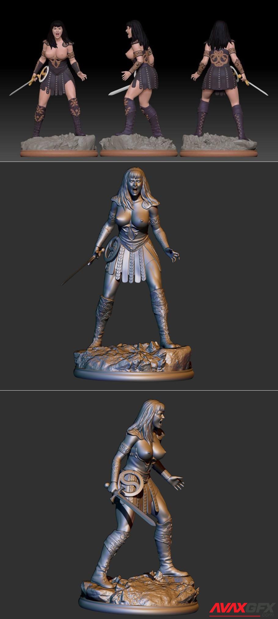 Xena Warrior Princess 3D Printable STL