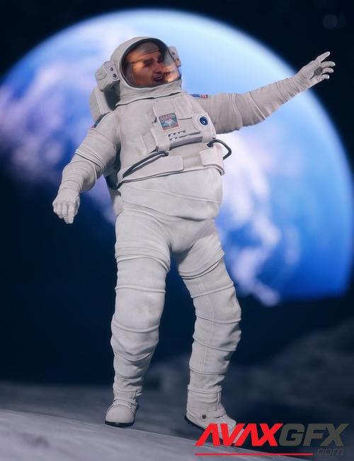 Space Explorer Suit for Genesis 8 and 8.1 Males