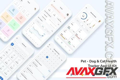 Pet - Dog & Cat Health Tracker App UI Kit 4RTHB49