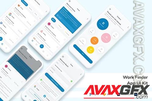 Work Finder App UI Kit S9NC474