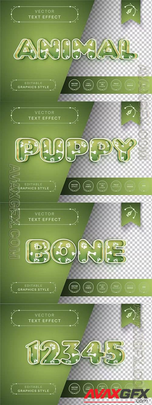 Puppy Stroke - Editable Text Effect, Font Style GB7CP8B