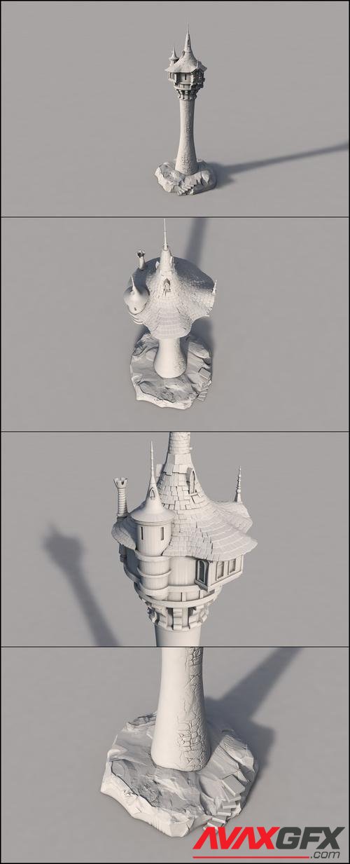Tangled Tower – 3D Printable STL