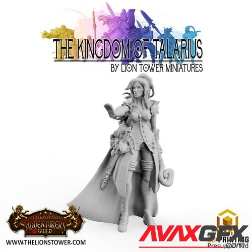 Kingdom of Talarius - Lilly, Arch White Mage – 3D Printable STL