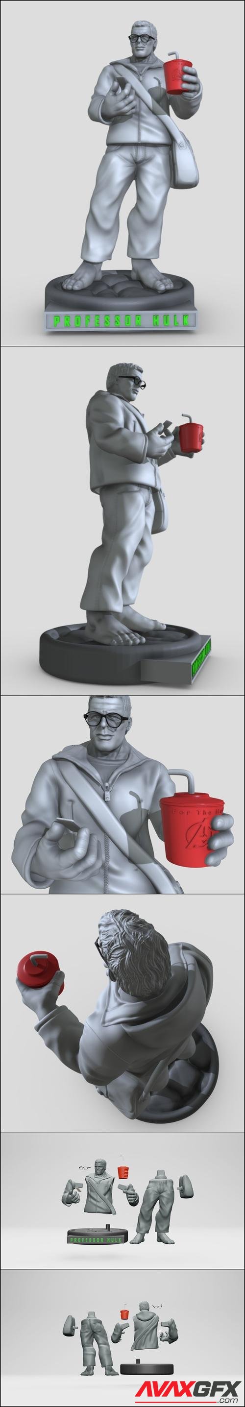 Professor Hulk – 3D Printable STL