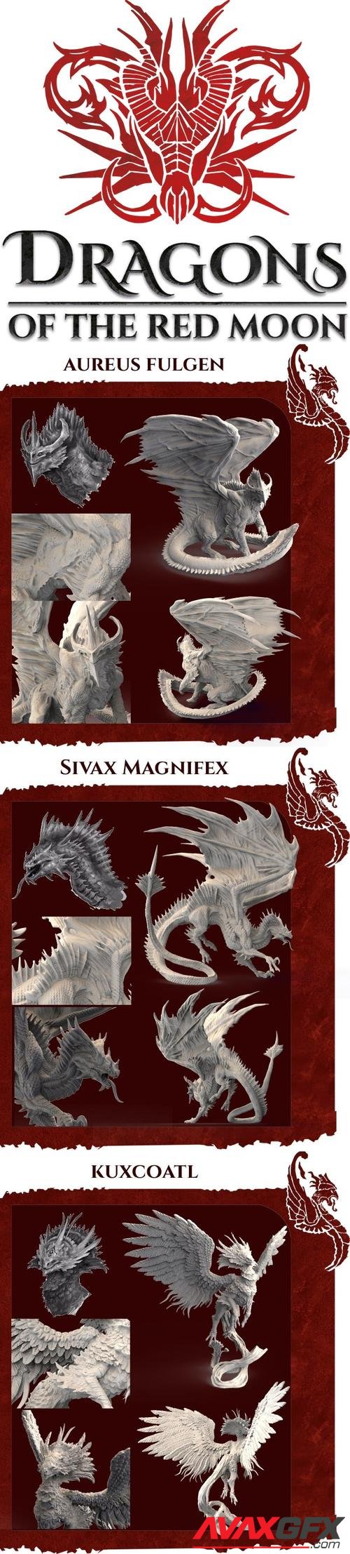 Dragons Of The Red Moon – 3D Printable STL