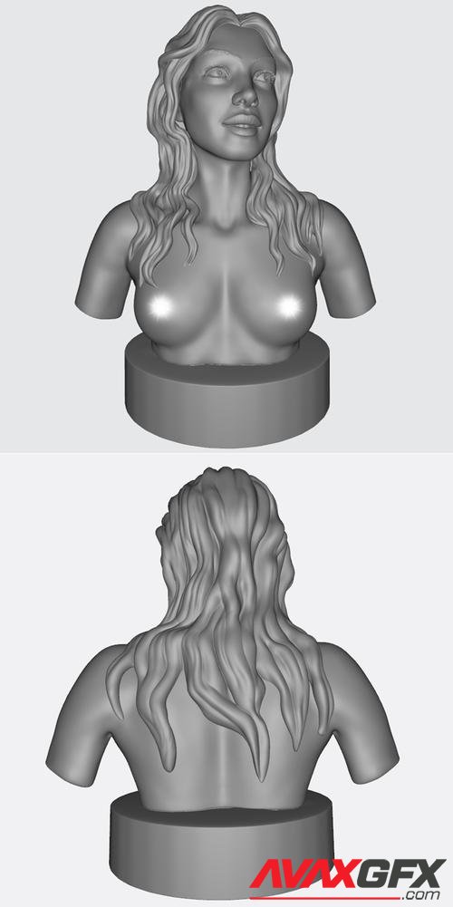 ﻿Joung bust – 3D Printable STL