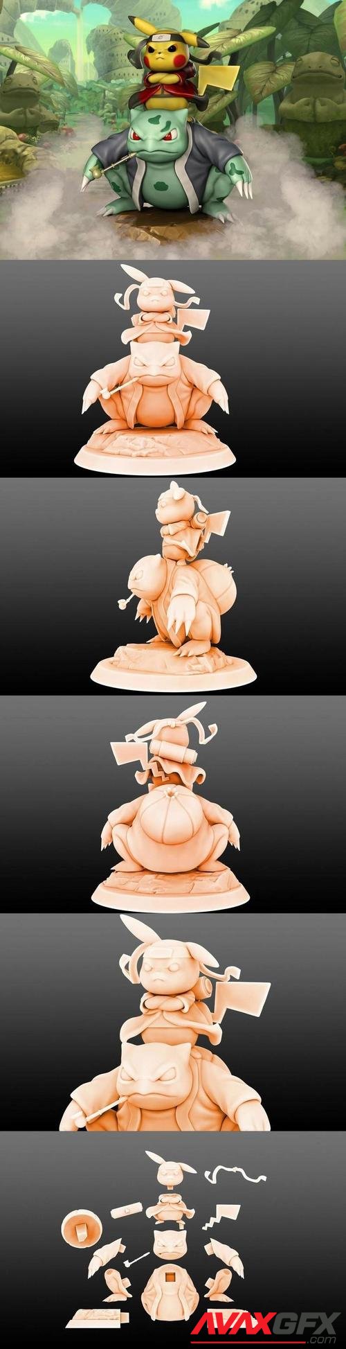 ﻿Pikachu Naruto Cosplay – 3D Printable STL