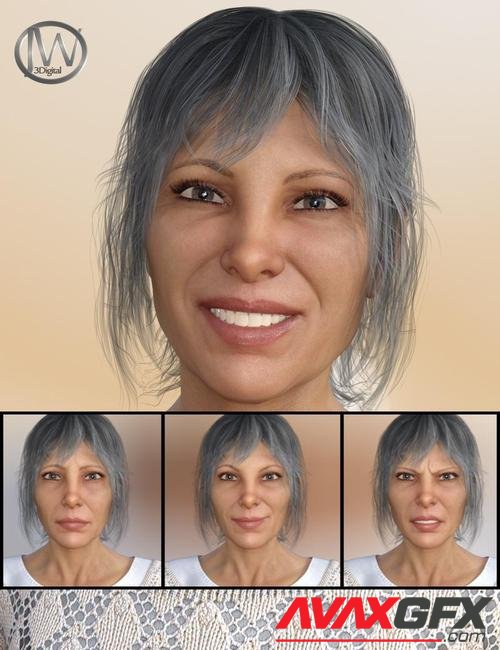 A Lady - Expressions for Genesis 8 Female(s) and Alexandra 8