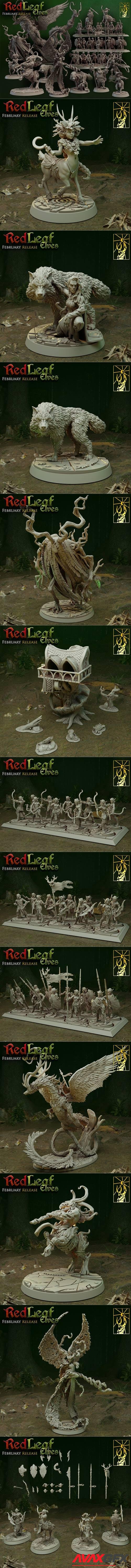 ﻿Redleaf Elves February Release – 3D Printable STL