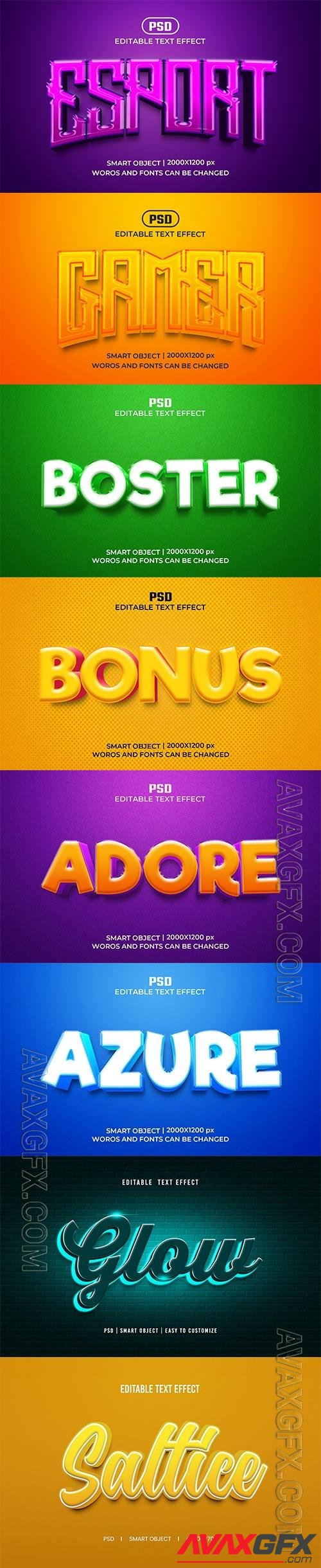 Psd text effect set vol 222