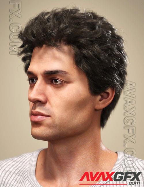 SP Hair 009 for Genesis 3 and 8 Male