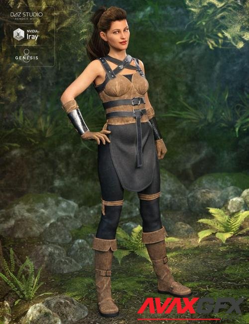 Rebel Rogue Outfit for Genesis 8 Female(s)