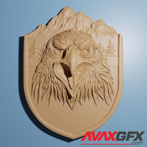 ﻿Eagle in Mountain – 3D Printable STL