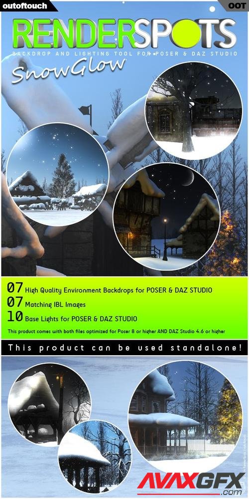 RenderSpots SnowGlow for Poser and DAZ Studio