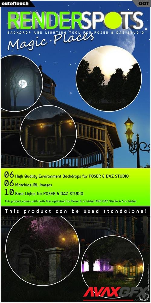 RenderSpots Magic Places for Poser and DAZ Studio