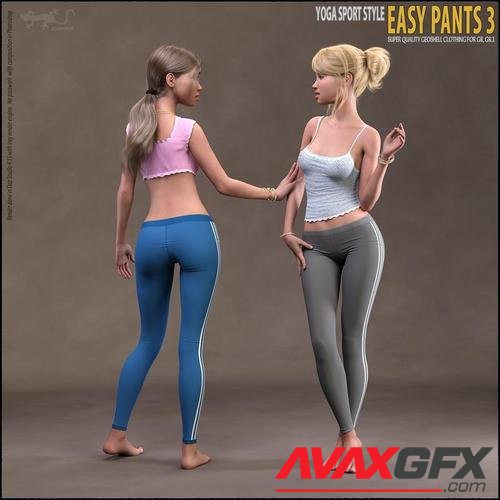 Easy Pants 3 for Genesis 8 and 8.1