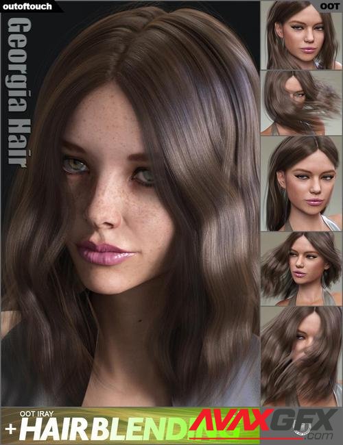 Georgia Hair and OOT Hairblending 2.0 for Genesis 3 Female(s)